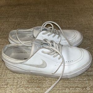 Nike Janoski white leather sneakers